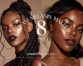 Melanin Stock Photos Glam Beauty Makeup Photos Aesthetic Melanin Beauty Glam Photoshoot Beauty Stock Photo Makeup Melanin Website Photo