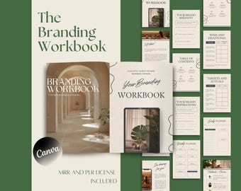 Branding Workbook Planner Digital Marketing Done For You MRR PLR  Brand Strategy Business branding Small Business Plan Business Template