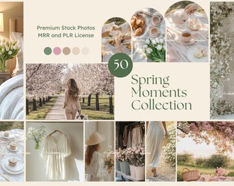 Fotos de primavera Fotos estéticas de estilo de vida primaveral Portada de Instagram Reel Fotos temáticas de primavera Fotos MRR PLR Temporada de primavera Fotos de verano