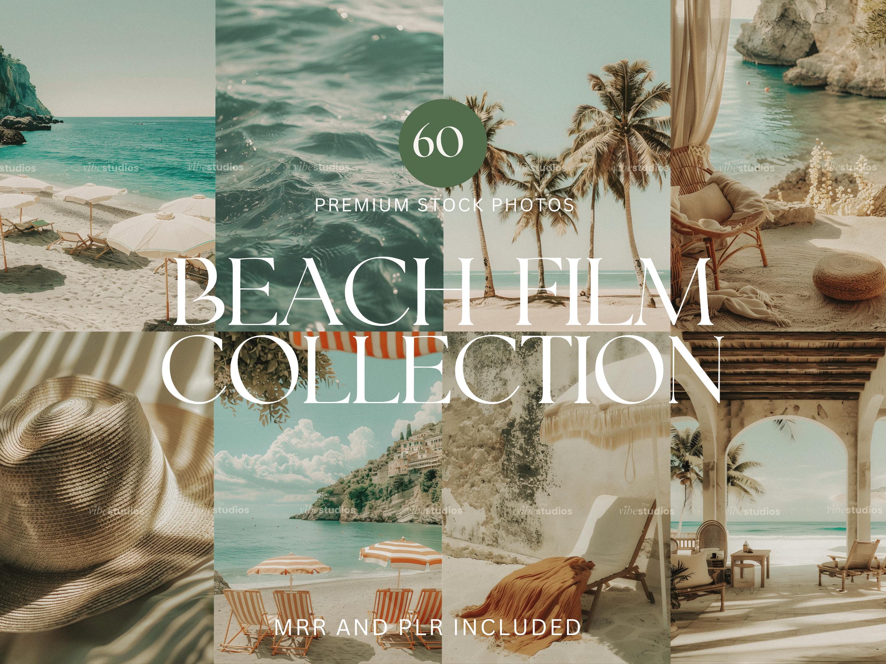 Beach Stock Photos Beach Film Aesthetic Photos Summer Tropical Photos Beach Lifestyle Aesthetic Faceless Marketing Mrr Plr Reel Cover