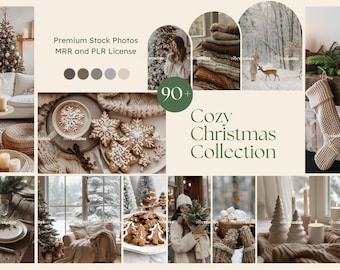 Cozy Christmas Stock Photos White Christmas Photos Minimalist Aesthetic Christmas Faceless Photos for Instagram Reels Cover Website mrr plr