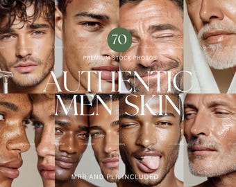 Natural Men Stock Photos Authentic Skin Men Images Aesthetic Skin Instagram Stock Photo Natural Skin Photos Men MRR PLR Photos Skincare