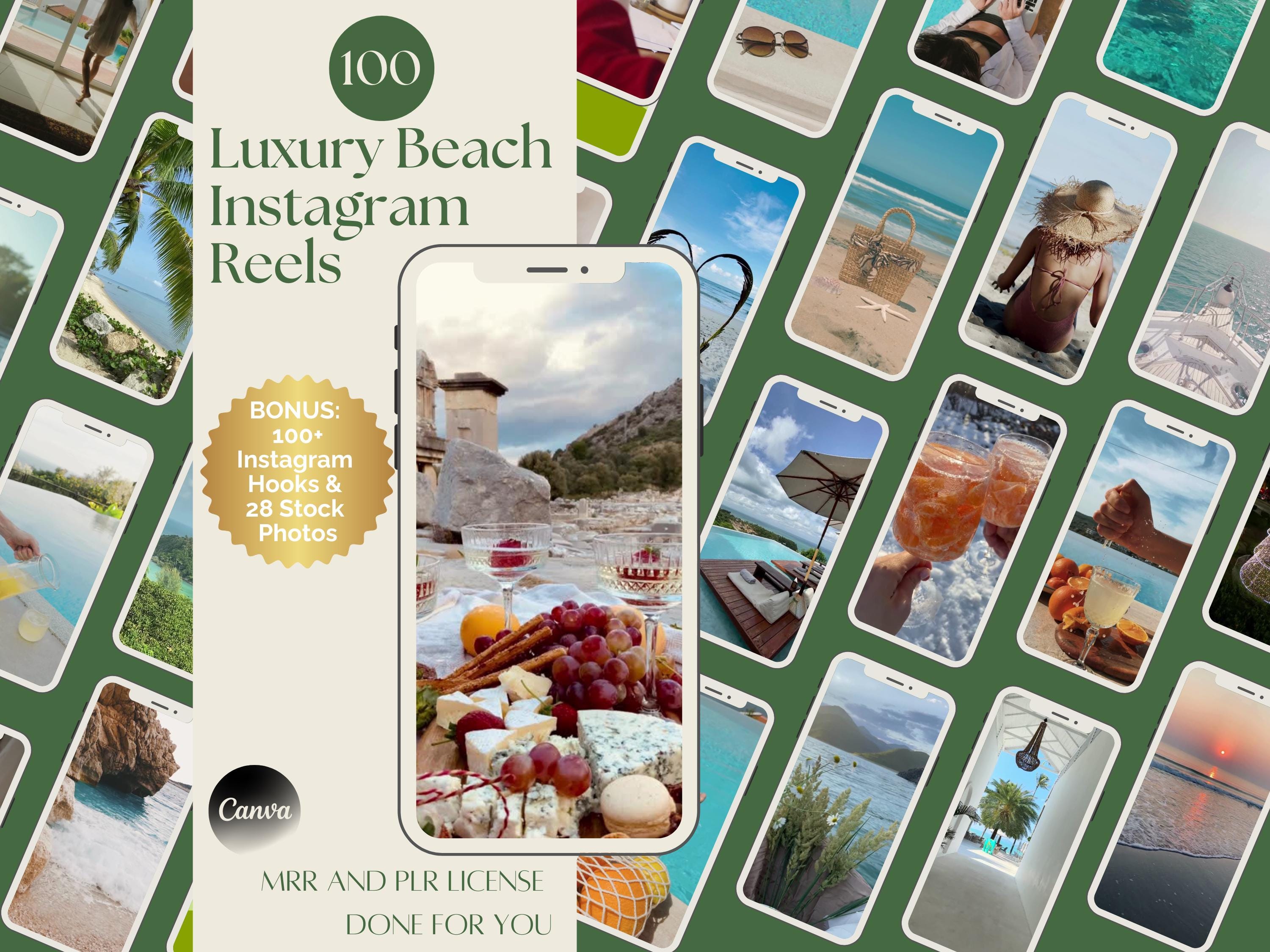 100 Luxury Beach Reels Instagram Reels Travel Beach Aesthetic Tropical Vibes Instagram Story ...