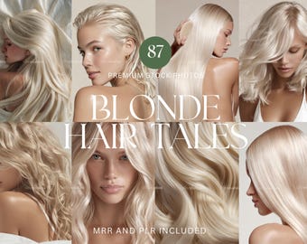 Blonde Stock Photos Hair Beauty Photos Aesthetic Blonde Model Photos Faceless Marketing Aesthetic Beauty Photos Blonde Women Mrr Plr Photos