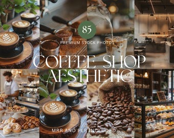 Coffee Aesthetic Stock Images for Cafes Marketing Photos for Barista Photos Social Media Website Images of Coffee Shop Business Photos