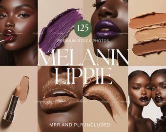 Lipstick Photos Melanin Stock Photos Lipstick Photos Lip Swatch MRR PLR Stock Photos Aesthetic Makeup Photos Website Faceless Marketing