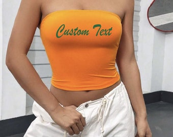 Custom College, College Apparel, Team, Script College Tube Top, Game Day, Tailgate Clothes, Bed Party, Graduation Gift, University, Tube Top