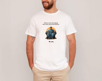 Marcus Aurelius T-Shirt, Stoic Philosopher T Shirt, Inspirational Quote Tshirt, Men Motivational Top, Graphic Statement Tee, Emperor Shirt