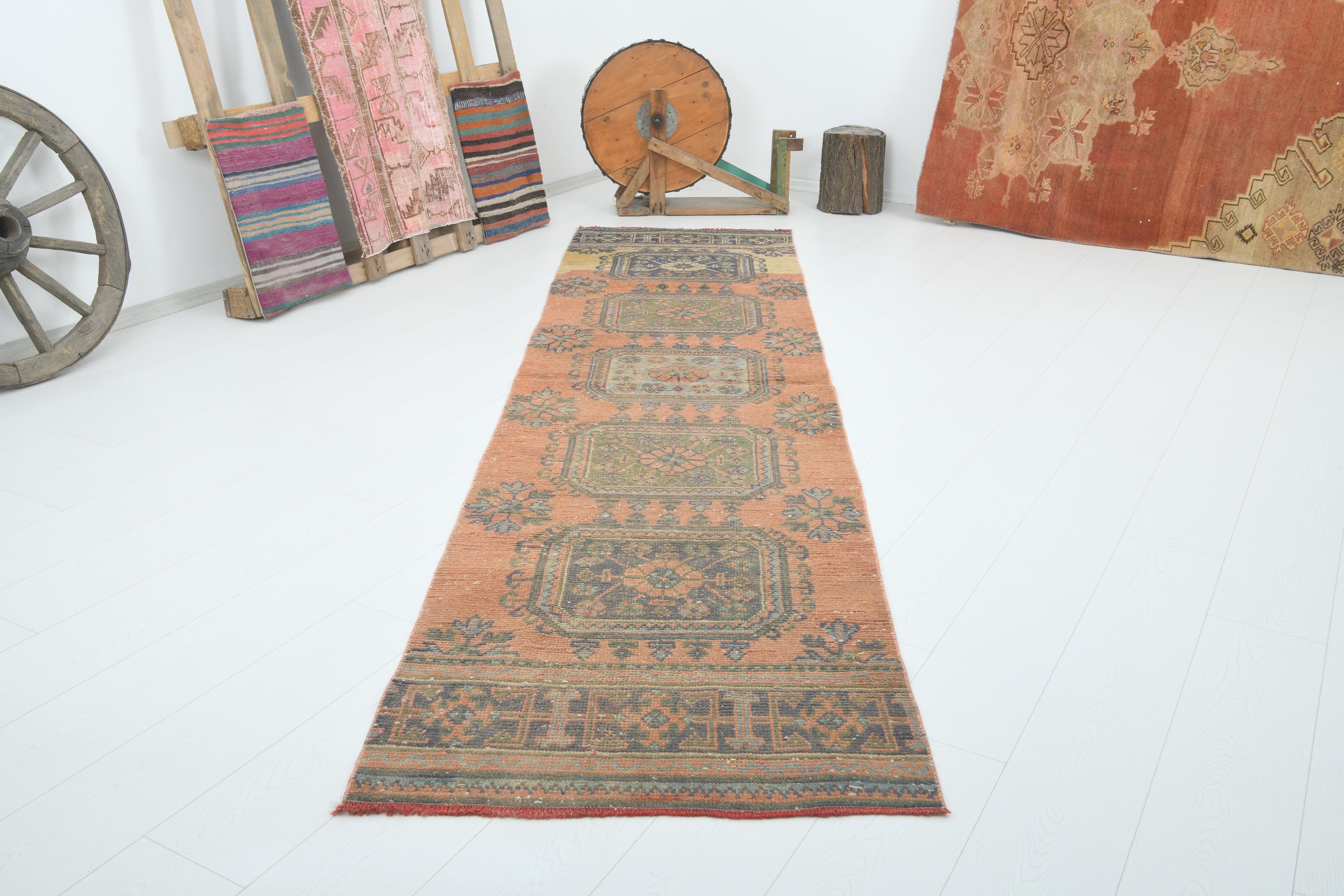 3 x 11, tapis de course turc, tapis de course oushak, sourdine, tapis 3 x 11, tapis fait main, tapis doux, tapis de course en laine 3 x 11, turc, tapi