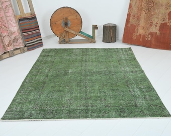 5x8 turkish rug,oushak rug,neutral vintage rug,turkish area rug,wool rug 5x8,muted rug,handmade rug,soft rug,5x8 rug,turkish,carpet,476