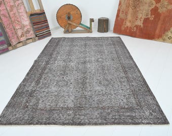 5x8 turkish rug,oushak rug,neutral vintage rug,turkish area rug,wool rug 5x8,muted rug,handmade rug,soft rug,5x8 rug,turkish,carpet,474