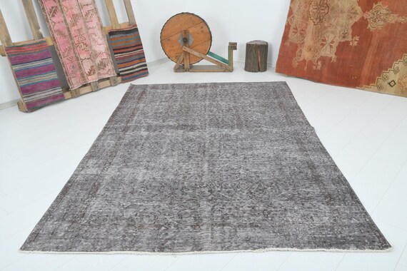 6x9 turkish rug,oushak rug,neutral vintage rug,turkish area rug,wool rug 6x9,muted rug,handmade rug,soft rug,6x9 rug,turkish,carpet,472