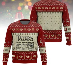 Pull De Noël Moche Femme – Motif Cerf Festif – Col Rond – Multicolore – Taille Grande – Pour Fêtes Et Soirées Décalées