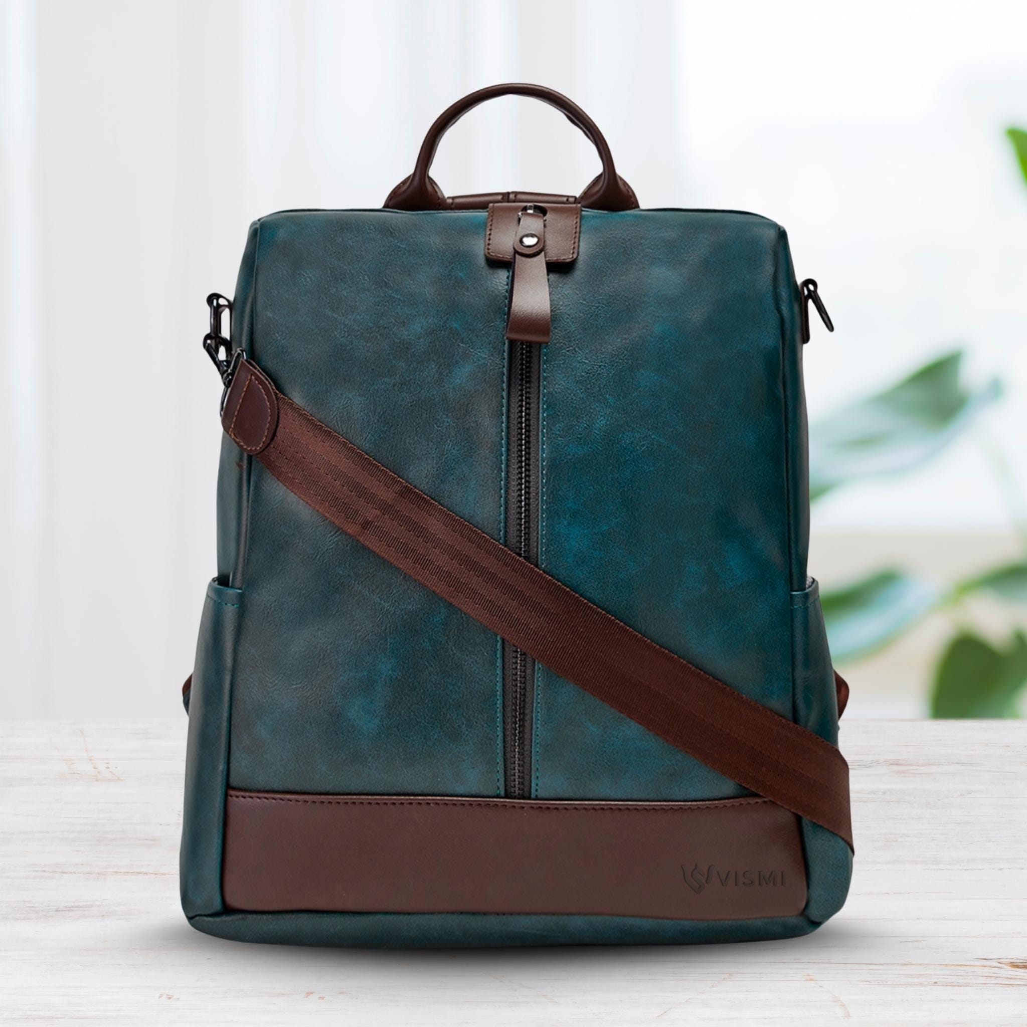 Leather Anti Theft Backpack
