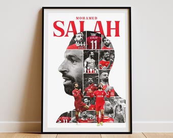Kitbags & Lockers Mohamed Mo Salah 12x8 A4 Signed Liverpool FC - Autographed Photo Photograph Picture Frame Gift Soccer