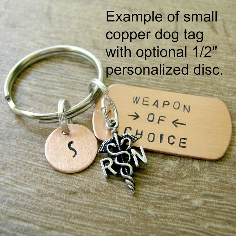 BEAKER Keychain, Weapon of Choice, scientist gift, chemist gift, chemistry keychain, because science, chemicals, optional initial disc Bild 2