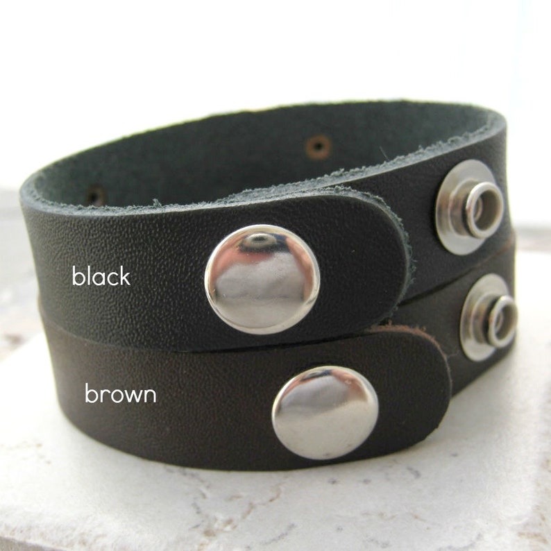 leather mothers bracelet