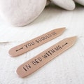 Sexy Collar Stays, You Should Be In Bed With Me, mens accessories, gifts for him, gay men's gift, gay couple, lgbt boyfriend gift, sexy gift