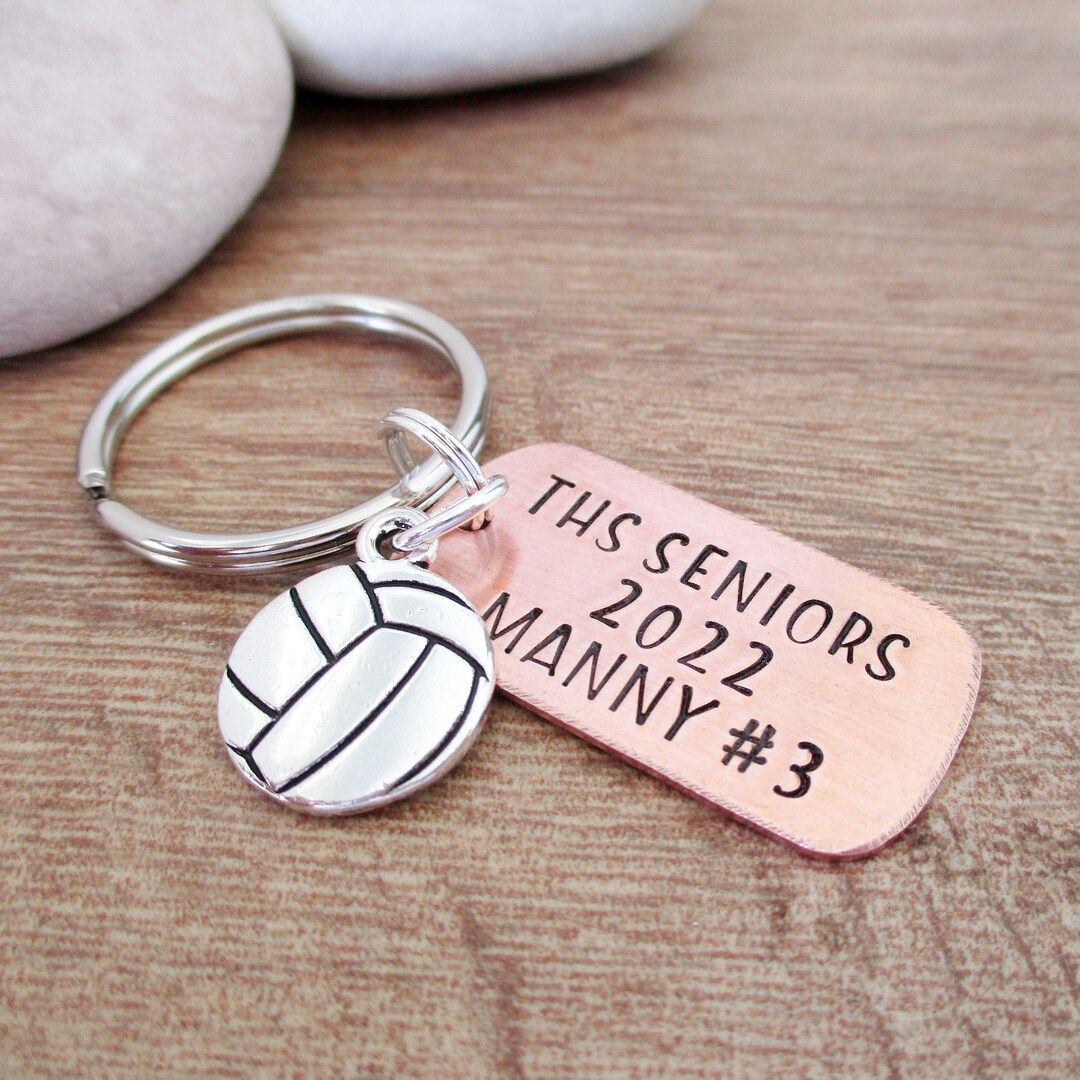 Personalized Men's Volleyball Team Gifts, Volleyball Keychains