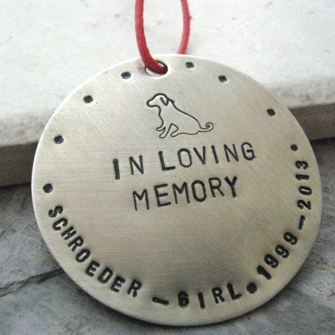 Personalized Pet Memorial Ornament Dog Memorial Ornament Cat Etsy