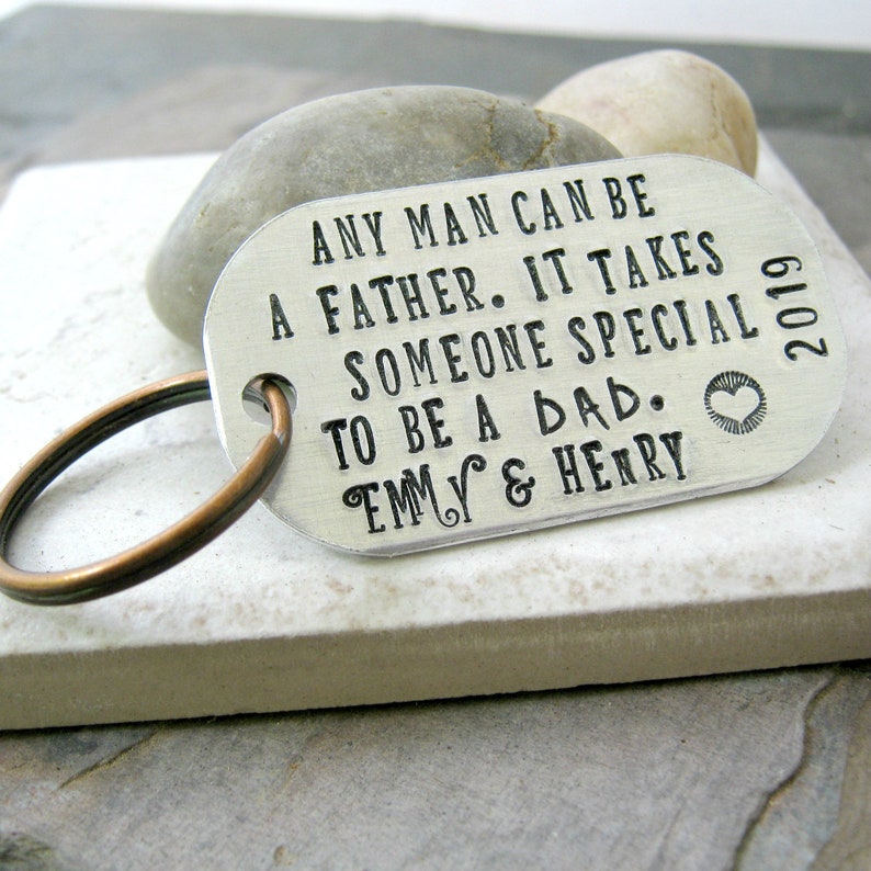 Personalized Father's Day Gift Any Man Can Be a Father Etsy