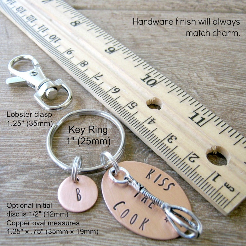 Embrace Your Narrative Keychain Copper with book and pen charms, author gift, novelist gift, journalist gift, writer gift, writer's keychain image 2