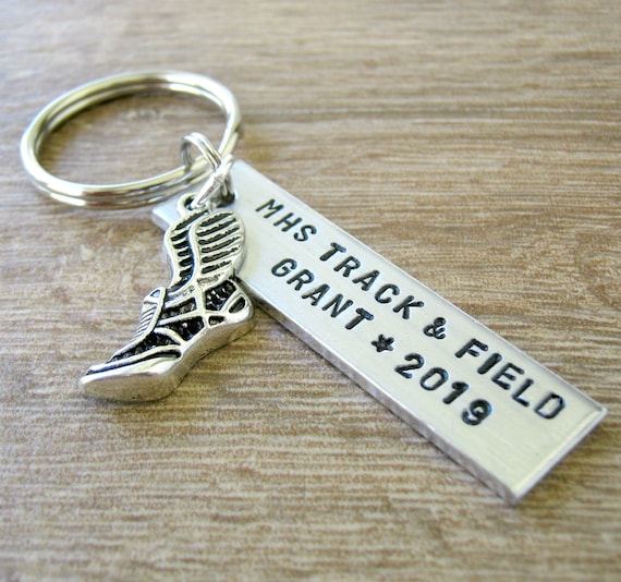 Personalized TRACK Keychain, bulk pricing, Senior gifts, choose your sport, track team gifts, track coach, track and field, running, sprints