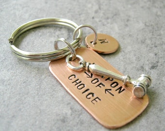 Personalized GAVEL Keychain, Judge's keychain, great gift for judge, Judge gift, Justice gift, optional personalized initial disc