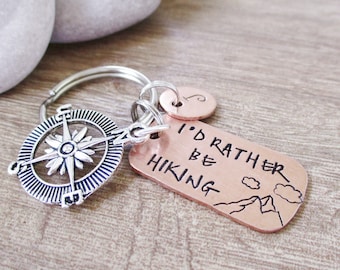 Find Your Mountain Stainless Steel Keychain - Inspirational Gift For Hikers & Outdoor Lovers