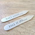 Sexy Collar Stays, Nice Shirt / Take It Off, boyfriend gift, gifts for him, gay men's gift, gay couple, lgbt boyfriend, secret msg, hot guy