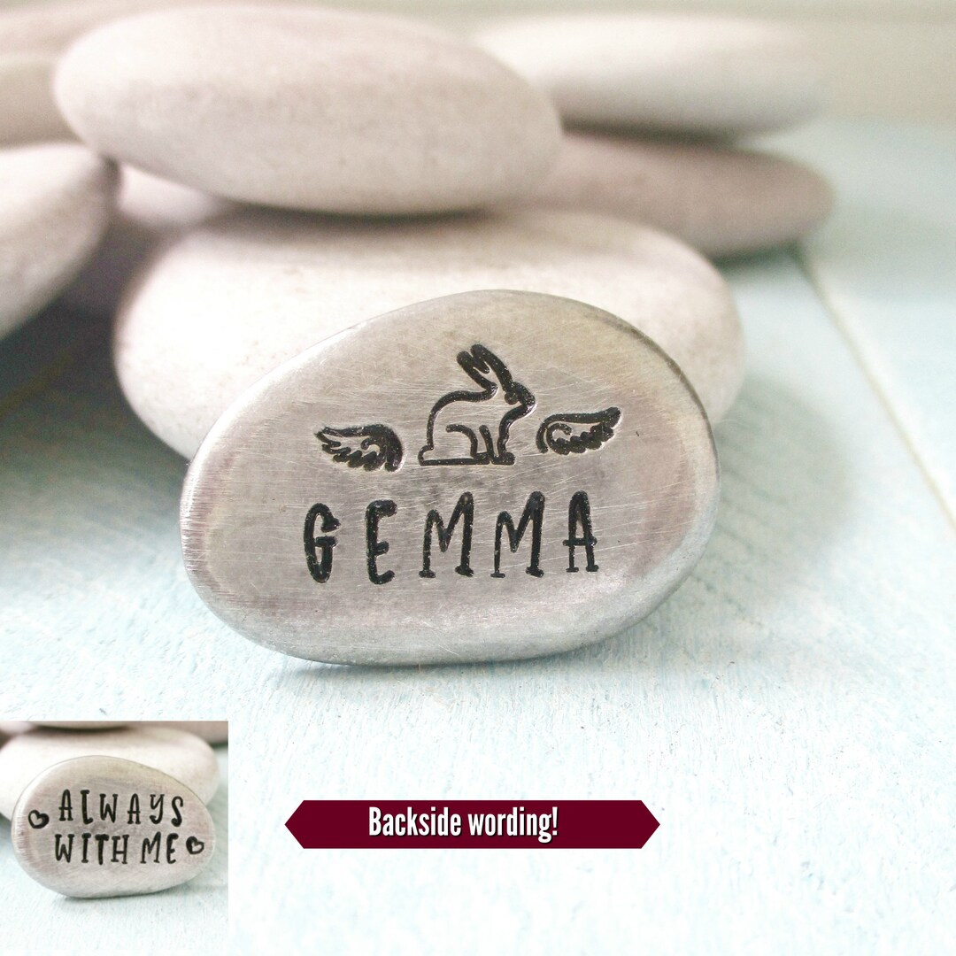 Personalized Rabbit Memorial Keepsake, Bunny Remembrance Keepsake ...