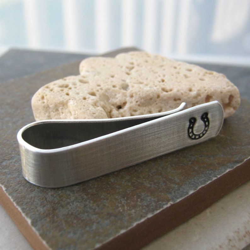 Horseshoe Tie Bar Horseshoe Tie Clip Horse Lover's Tie Etsy