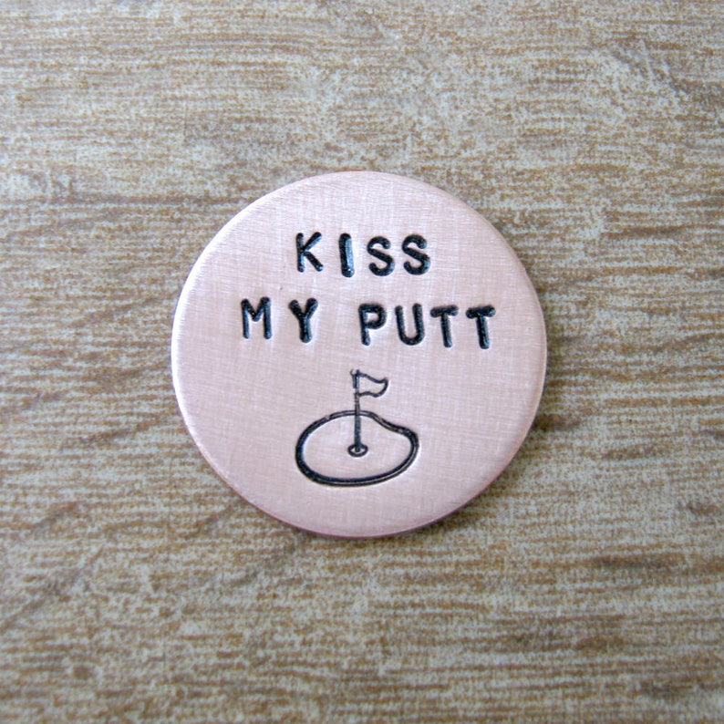 Eat Golf Sleep Repeat Ball Marker, Copper or alkeme, Golfing Gift, Golf Humor, Golfer gift, gift for golfers, golfing humor, fun golf gifts image 4