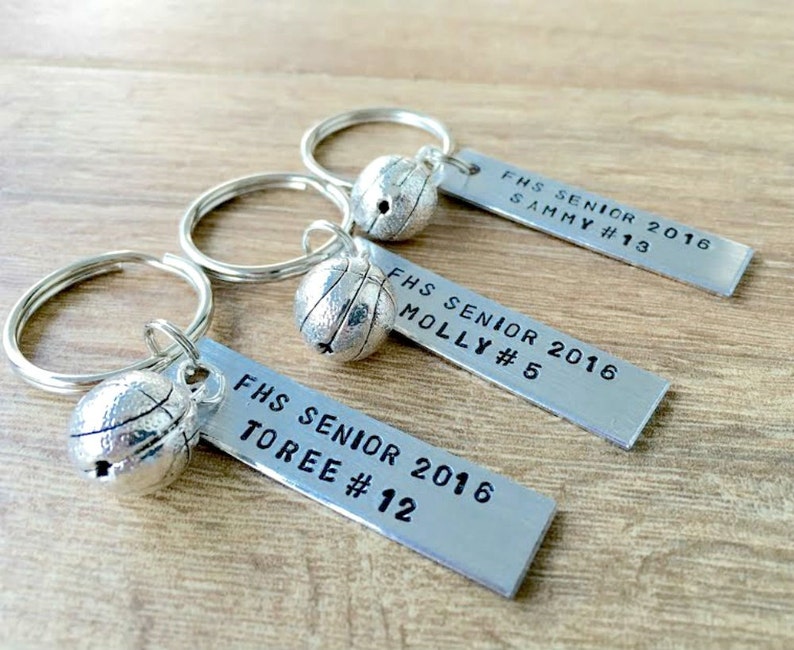 Personalized BASKETBALL Keychains Bulk Options Senior Gifts - Etsy