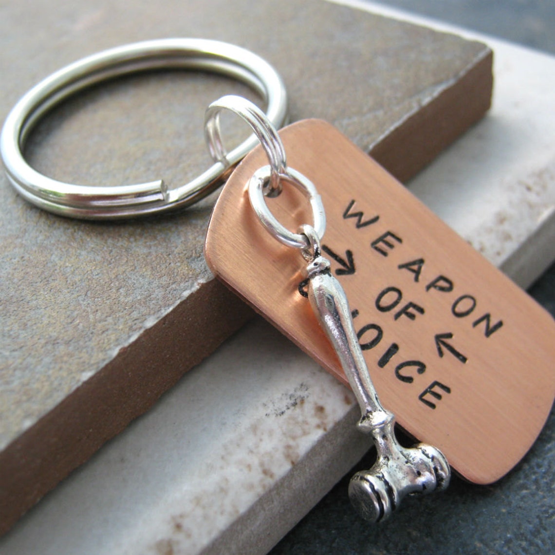 Personalized GAVEL Keychain Judge's Keychain Great Gift Etsy