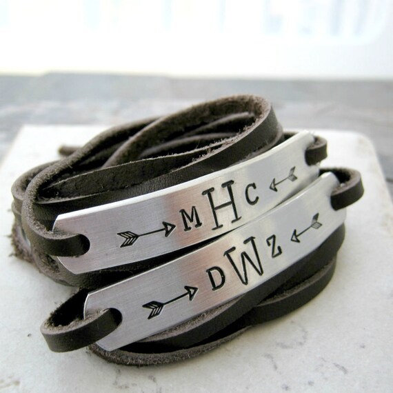 Etsy monogram bracelet deals