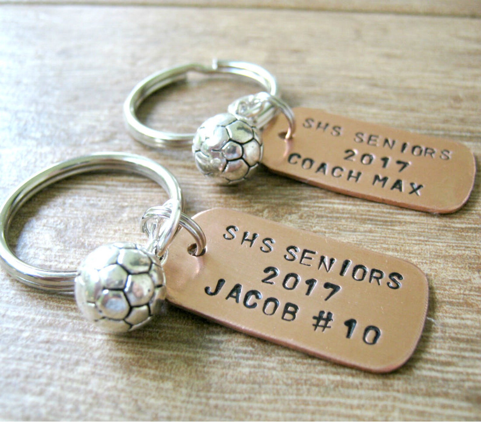 Personalized SOCCER Player Keychains Soccer Keychains Sports Etsy
