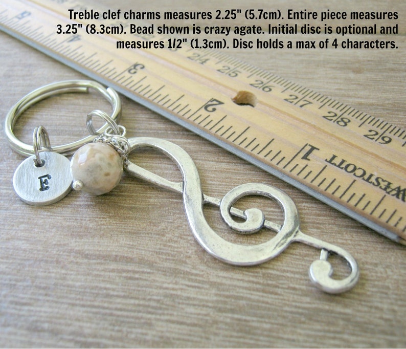 Personalized Chorus Gift Choir Keychain Music Note Keychain Etsy