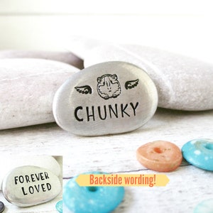 Personalized Guinea Pig memorial stone, Guinea Pig remembrance pocket rock, Guinea Pig sympathy gift, guinea pig owner, guinea pig angel