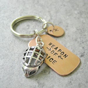 Personalized HOCKEY Mask Keychain, hockey team gifts, hockey player gifts, hockey goalie gift, ice hockey, optional personalized disc