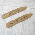 Personalized Collar Stays, To Keep You Stiff When We're Apart, boyfriend gift, gifts for him, gay men's gift, gay couple, lgbt boyfriend