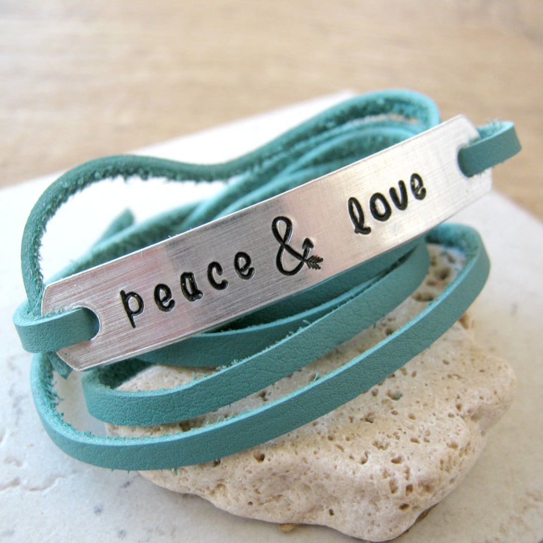 Buy MANTRA BRACELET peace & Love Online in India - Etsy