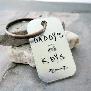 Daddy's Golf Keys Keychain, Golf Keychain, Dad Golf Keychain, Golf cart key chain, Golfer keychain, Golf gifts, Father's Day Gift, dad gift