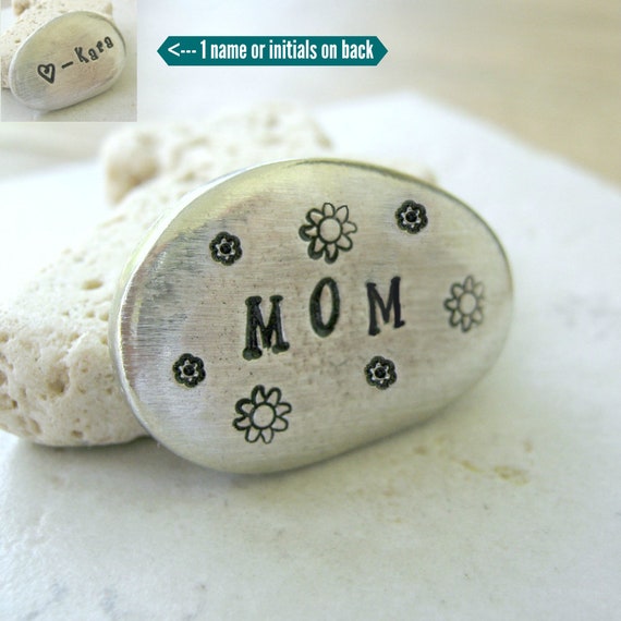 Mom Pocket Rock I Love You Mom Mothers Day Gift Gifts For Mom Youre My Rock Mother Pocket Token We Love Mom 8 Characters Max On Back - 