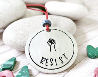 Fist Ornament, Resist Ornament, Activist gift, Activism, Resistance gift, Blue Wave, Democratic gift, Progressive gift, Protestor gift