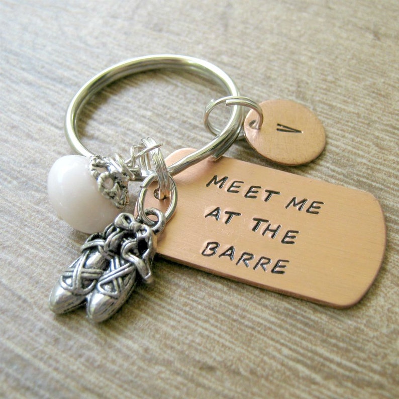 Ballet Keychain Dance Keychain Meet Me at the Barre Etsy