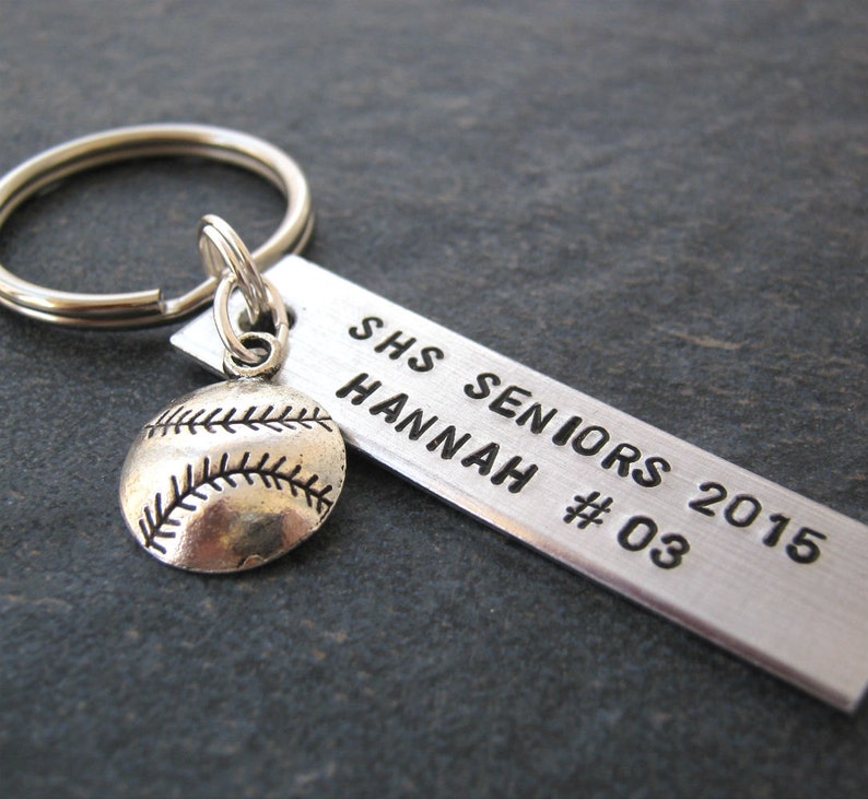 Personalized BASEBALL Keychains Bulk Options Senior Gifts Etsy