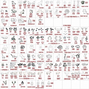 May include: A black and white illustrated chart with 100 different animal and object images. Each image is labeled with a name and a number. The chart is perfect for learning about different animals and objects.