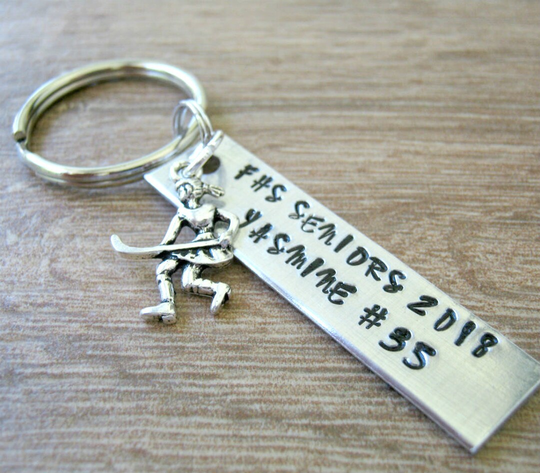 Personalized Sports Keychains, Field Hockey Keychains, Field Hockey