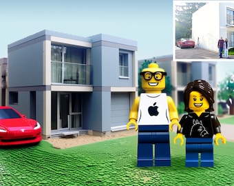 Portrait de famille personnalisé LEGO